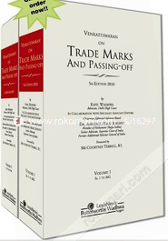 Venkateswaran on Trade Marks and Passing-Off -2 vols. 