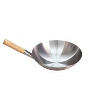 IHW Wok Pan With Wooden Handle 32 cm - 32CMWS