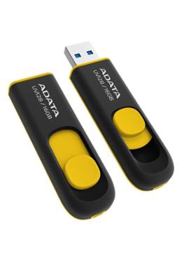 Adata UV 128 USB 3.2 Black Yellow 16 GB image