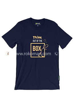 Think Out of the Box T-Shirt - L Size (Navy Blue Color) image