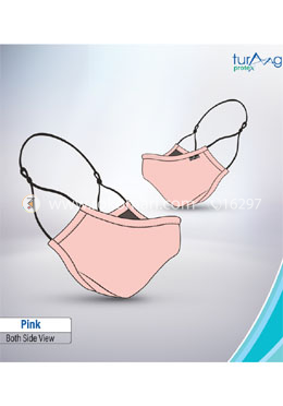 Turaag Protex Pink Face Mask For Women - 1 Pcs (Washable and reusable up to 25 times) image