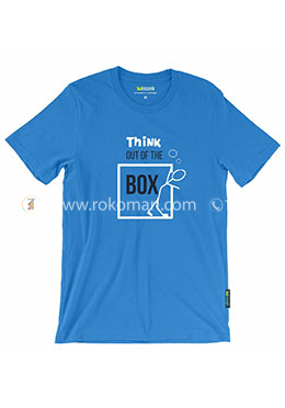Think Out of the Box T-Shirt - XXL Size (Royal Blue Color) image