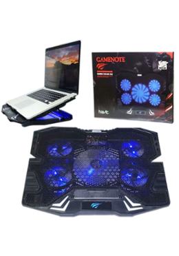 Havit Gaming Laptop Cooling Pad (Four Ultra-Quiet 110mm Fans with Eye- catching blue LED light,Optimized heat dissipation effect for 14in-17in Laptops) (F2082) image