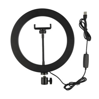 10 Inch LED Selfie Ring Light YouTube Video Live Makeup Lamp Photo Studio Light With Phone Holder USB image