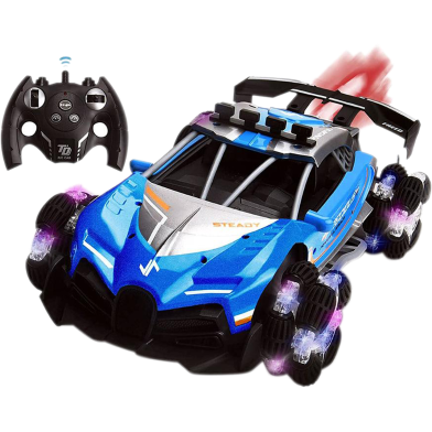 1:12 Remote Control Car Toy RC Drift Spray Light Stunt High Speed Vehicle 360° Spins Stunt Wheel with Lights Rechargeable Cars Gift image