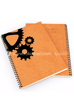 Gear - Spiral Notebook [120 Page] [Brown Cover] image