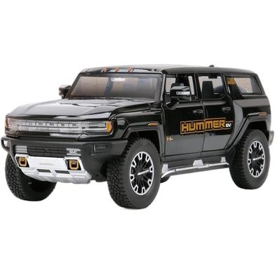 1:24 for Hummer EV SUV Off-Road Alloy Car Die Cast Toy Car Model Sound and Light Children's Toy image