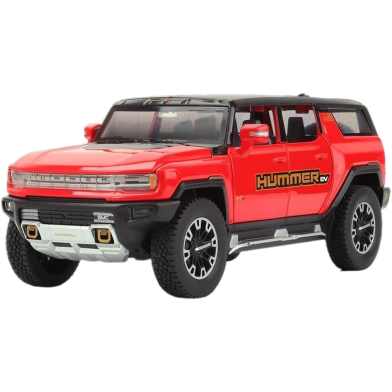 1:24 for Hummer EV SUV Off-Road Alloy Car Die Cast Toy Car Model Sound and Light Children's Toy image