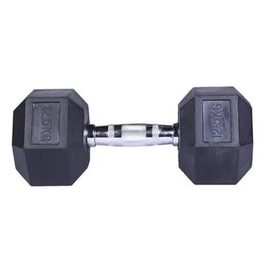 12.5 KG Hex Dumbbell 1 Pcs - Black image