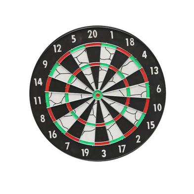 12 Dart Board - Black and White image