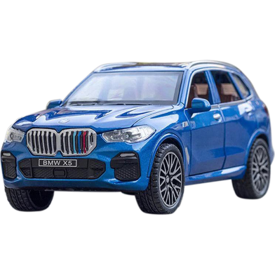 1:32 BMW X5 SUV Diecast Alloy Car Luxurious Simulation Toy Vehicles Metal Car 6 Doors Open Model Car Sound Light Toys For Gift image