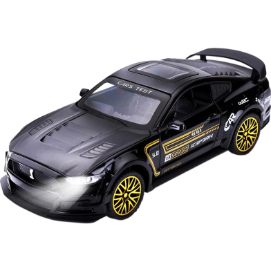 1:32 Ford Mustang Shelby GT500 Model Car Alloy Diecast Toy Vehicle Kid Gift Black image