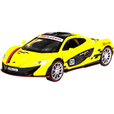 1:32 NEW Hot Sale McLaren P1 GTR Diecasts and Toy Vehicles Car Model With Sound Light Pull Back Car High simulation Racing Toy Car image