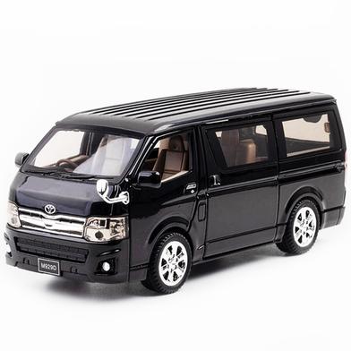 1:32 Toyota Hiace Van Diecasts Alloy Car Luxurious Simulation Toy Vehicles Metal Car 6 Doors Open Model Car Sound Light Toys For Gift image