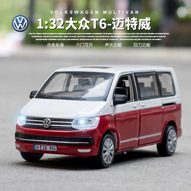 1:32 Volkswagen Multivan T6 SUV Diecast Car Alloy Vehicles Car Model Metal Toy Model Pull back Sound Light Special Edition image