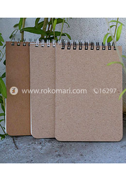 Memo Book White Black and Silver Double O Ring Notebook 3 Pack image