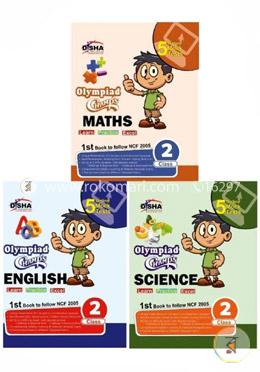 Olympiad Champs Science, Mathematics, English Class 2 With 15 Online Mock Tests (Set Of 3 Books) image