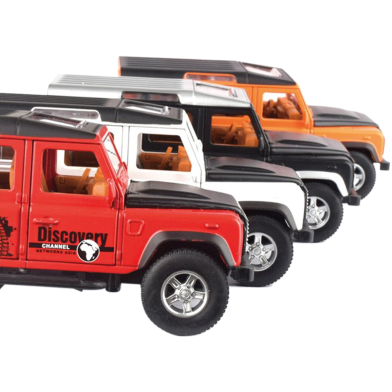 1: 32 Land Rover Defender Diecast Car Alloy Car Model Pull Back Car with Light Sound image