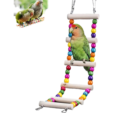 1 Feet Long Wooden Bird Ladder for Bird Training Toy image