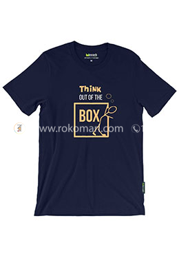 Think Out of the Box T-Shirt - M Size (Navy Blue Color) image