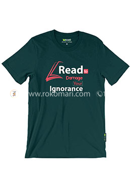 Read To Damage T-Shirt - XL Size (Dark Green Color) image