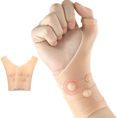 1pcs And 6 Magnets Magnetic Silicone Gloves Gel Thumb Wrist Gloves image
