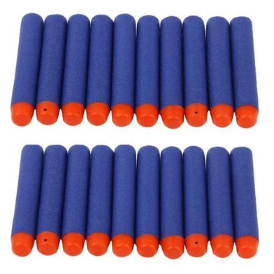 20 Pcs Nerf Refill Darts Soft Bullet Elite Series 72x12 mm - Blue (7000A-3) image