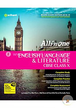 CBSE All In one English Language and Literature Class 10 (based on books First flight and Footprints Without Feet) for 2018 - 19 image
