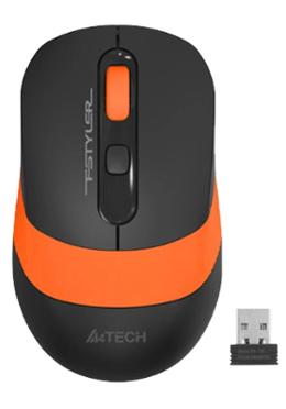 A4Tech FG10 2.4GHz Fstyler Wireless Mouse Black Orange image
