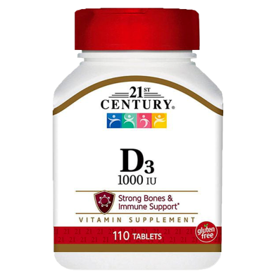 21st Century 25mcg (1000 IU) - 110 Tablets image