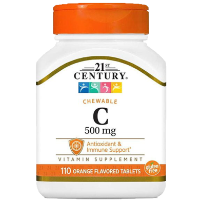 21st Century Vitamin C 500mg Orange Flavoured - 110 Tablets image