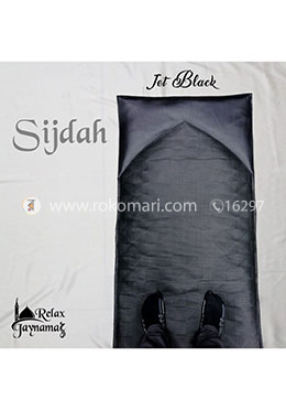 Relax Sijdah Foam Padded Jaynamaz - জায়নামাজ Jet Black Color image