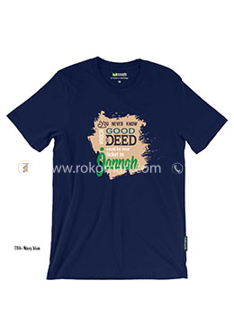Jannah T-Shirt - L Size (Navy Blue Color) image