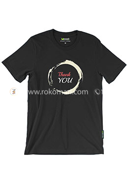 Thank You T-Shirt - M Size (Black Color) image