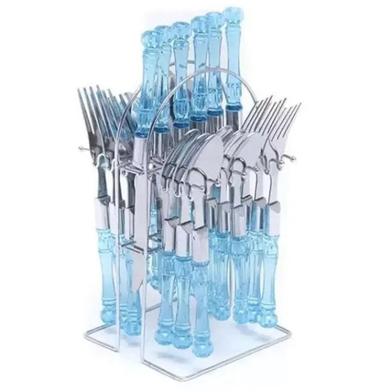  Dinner Fork Spoon Knife Cutlery Set-24 Pcs image