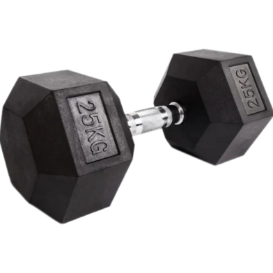 25 Kg Hex Dumbbell - Black image