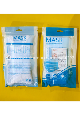 10 Pcs Ziplock Packed 3-Layer China Surgical Mask (Mask Brand) image