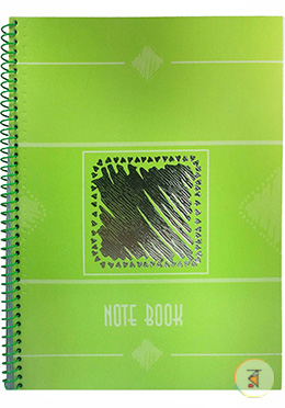 Foiled Notebook (Apple Green Color - Black Design) image