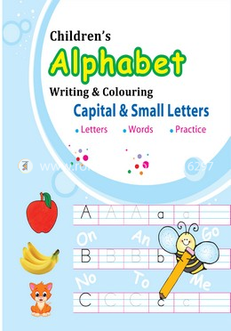 Children's Alphabet Writing And Colouring Capital And Small Letters image