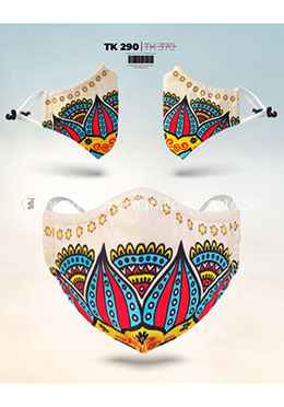 Fabrilife Premium 7 Layer Festiva Womens Designer Edition Mask image