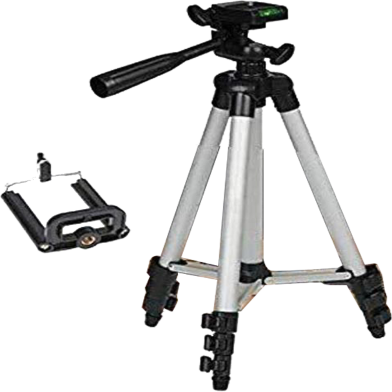 3110A Aluminum Alloy Tripod for Mobile and Camera - Black image