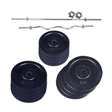 35 Kg Black Weight Plate Set Combo - Home Gym Combo image