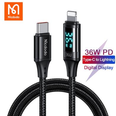 36W Mcdodo Digital Pro Type-C 5A Super Fast Charge Data Cable 1.2m image