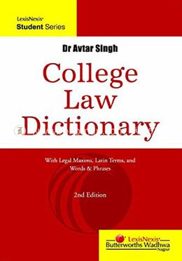 College Law Dictionary-with Legal Maxims, Latin Terms and Words & Phrases -2nd edn. image