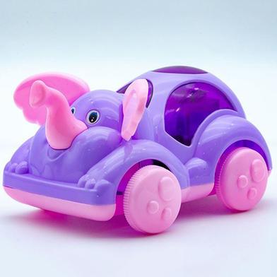 3D Elephant Light Car - Purple image