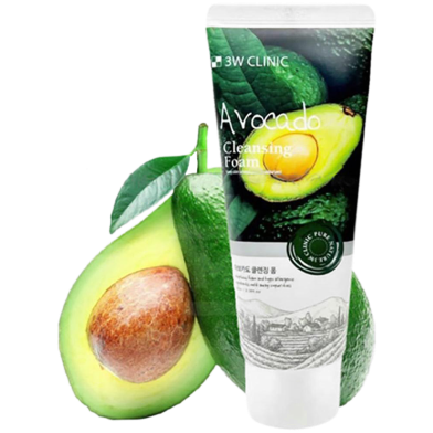 3W Clinic Avocado Cleansing Foam - 100ml image