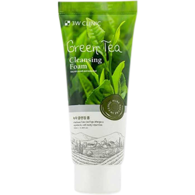 3W Clinic Green Tea Lovely Cleansing Foam image
