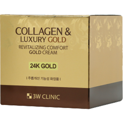 3w Clinic Collagen And Luxury Gold Revitalizing Comfort Cream 24k Gold 100g image