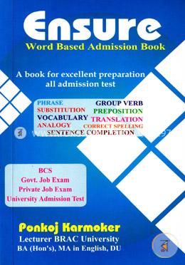 Ensure Word Based Admission Book image