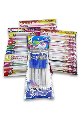 Pen Combo Package Half Yearly for Student - 02 (Econo Occen Pen - 05 Pcs, Econo Champ Pen - 10 Pcs, Econo Dx Teen - 20 Pcs) image